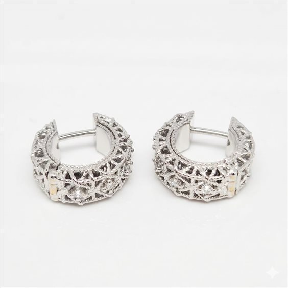 Orecchini Golay Donna in Oro bianco Diamante 0.200 Ct GOR024O4D - GOR024O4D